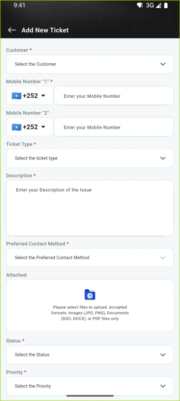 DANAB Customer Care — Screen 7
