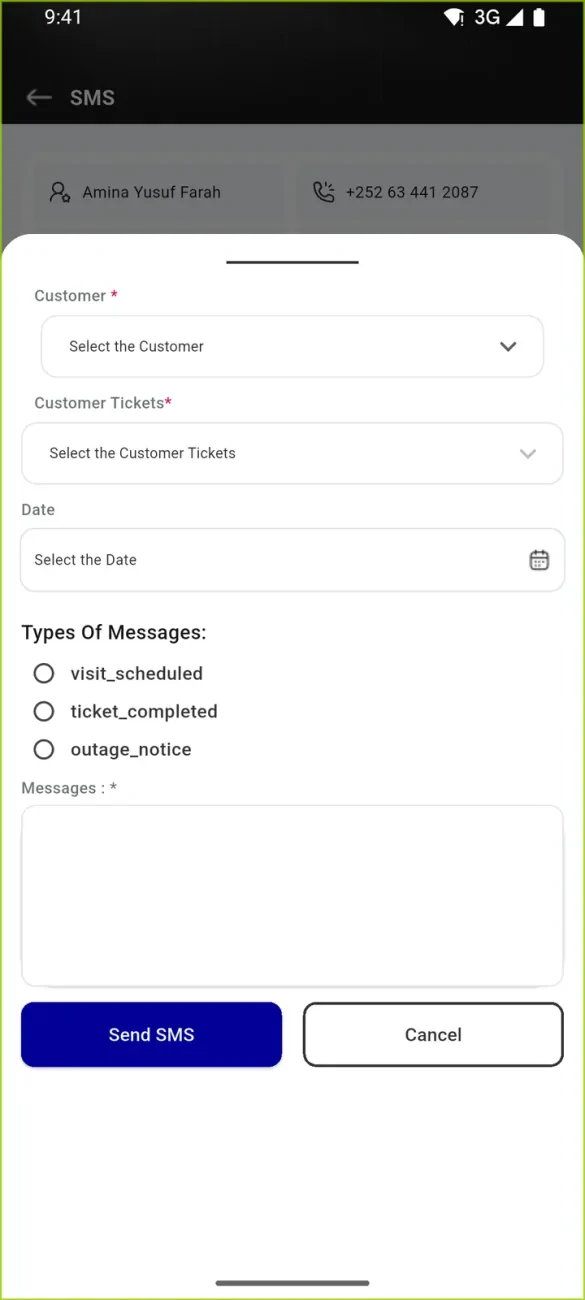 DANAB Customer Care — Screen 9