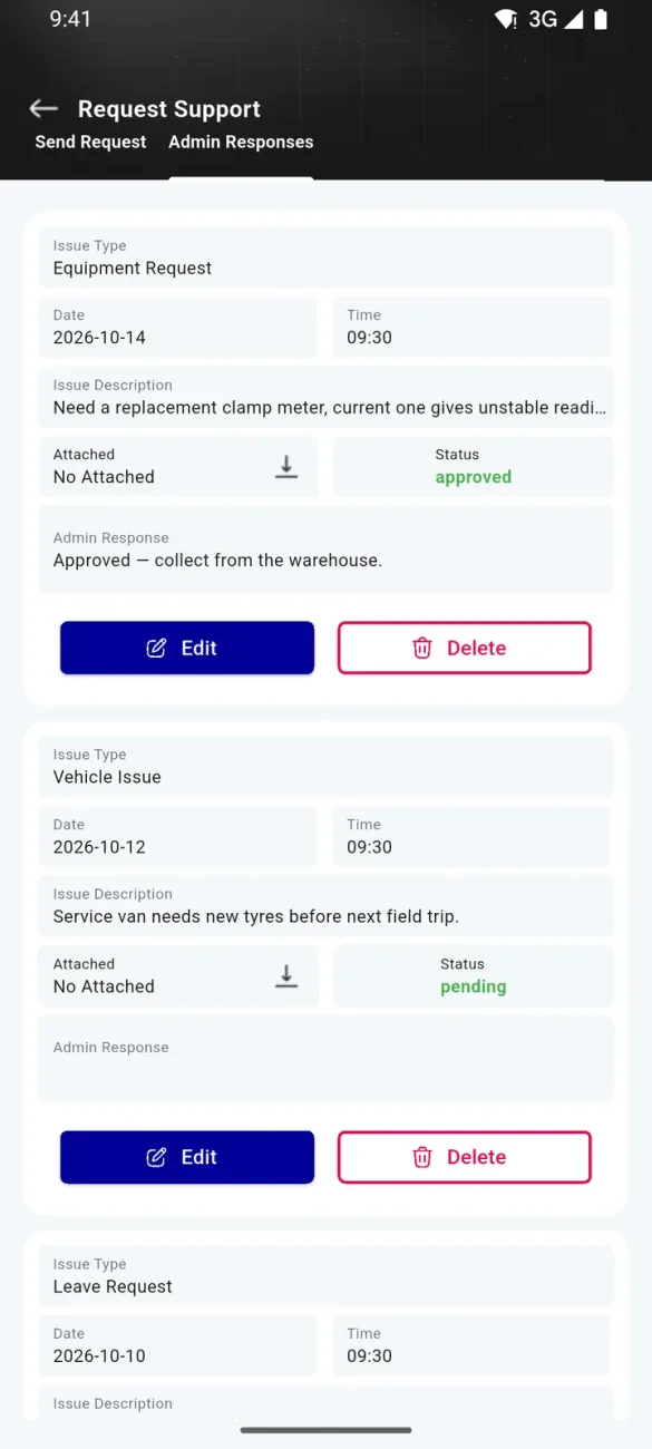 DANAB Customer Care — Screen 12