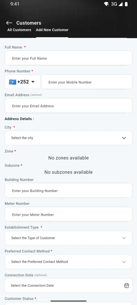 DANAB Customer Care — Screen 13